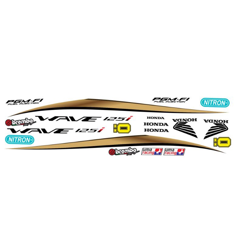 Tem rời dán xe wave 125i