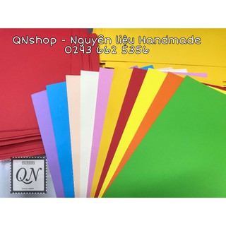100 tờ giấy màu A4 80 gsm loại đẹp, giấy gấp sao, hạc, giấy Origami