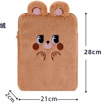 Túi Lông Nhung Đựng Máy Tính Bảng  11 inch 10.5 inch Hình Thỏ Hoạt Hình Cho Nữ