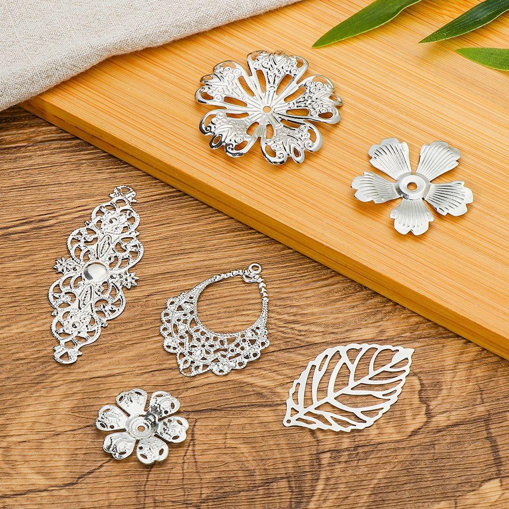 50g Lát Hoa / Bướm Bằng Kim Loại Phong Cách Trung Hoa Cổ Điển Dùng Làm Trâm Cài Tóc / Trang Sức