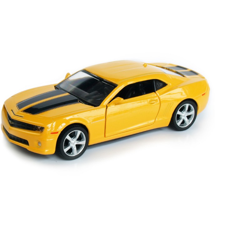 Xe ô tô RMZ Chevrolet Camaro tỉ lệ 1:36 xe bằng sắt chạy cót màu VÀNG