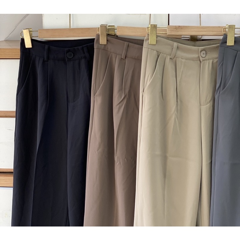 Quần vải suông 908 hàng quảng châu chất cắt hàn Mao Mao Boutique