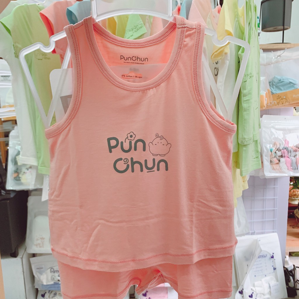 BỘ BA LỖ, SÁT NÁCH PUNCHUN CHO BÉ (6M-5Y) CHẤT COTTON MỀM MÁT, MÀU SẮC ĐẸP