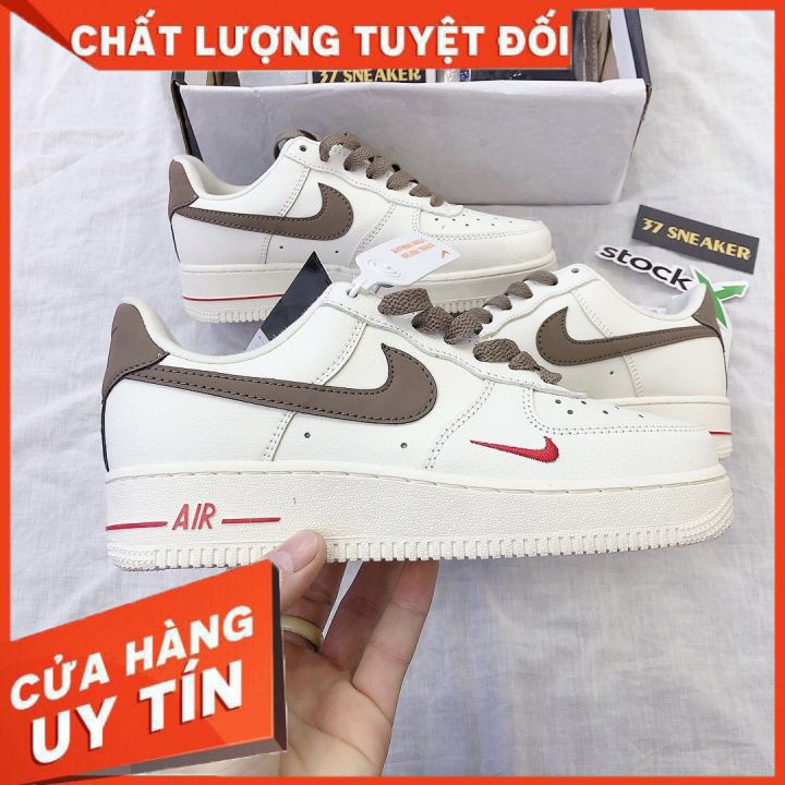 Giày AF1 nâu, AF1 vệt nâu, AF1 nâu siêu cấp