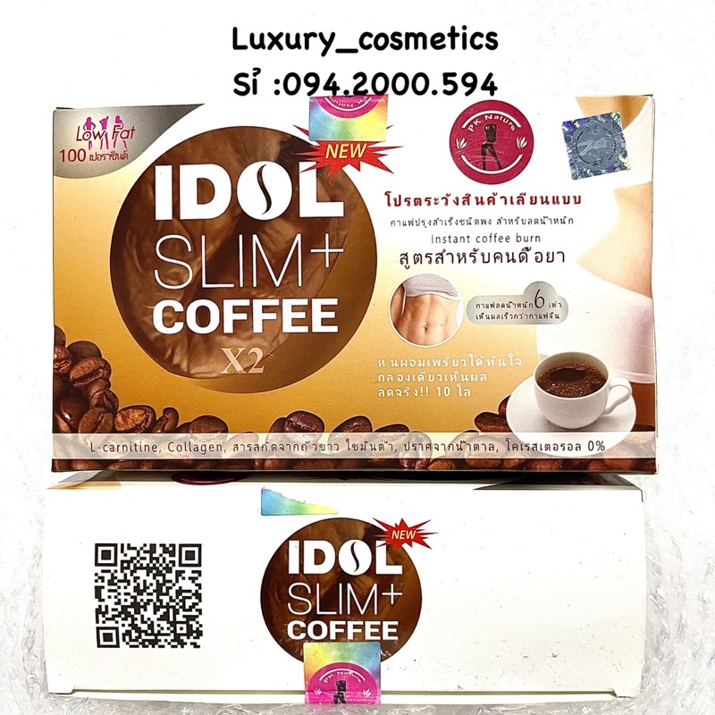 GIẢM CÂN MẠNH IDOL SLIM + COFFEE dạng gói hàng xuất xịn