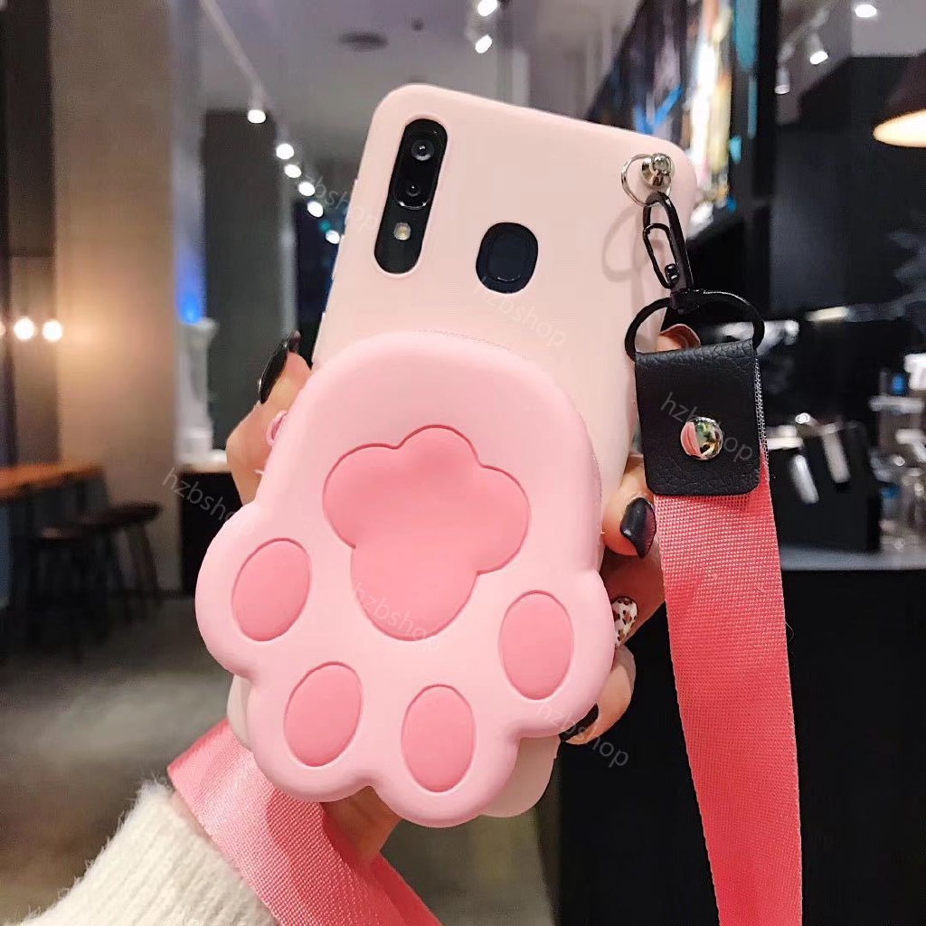 Casing Samsung Galaxy A5 2016 2017 A6 A7 A8 A9 J8 2018 Baymax Melody Bear 3D Wallet phone case ốp lưng