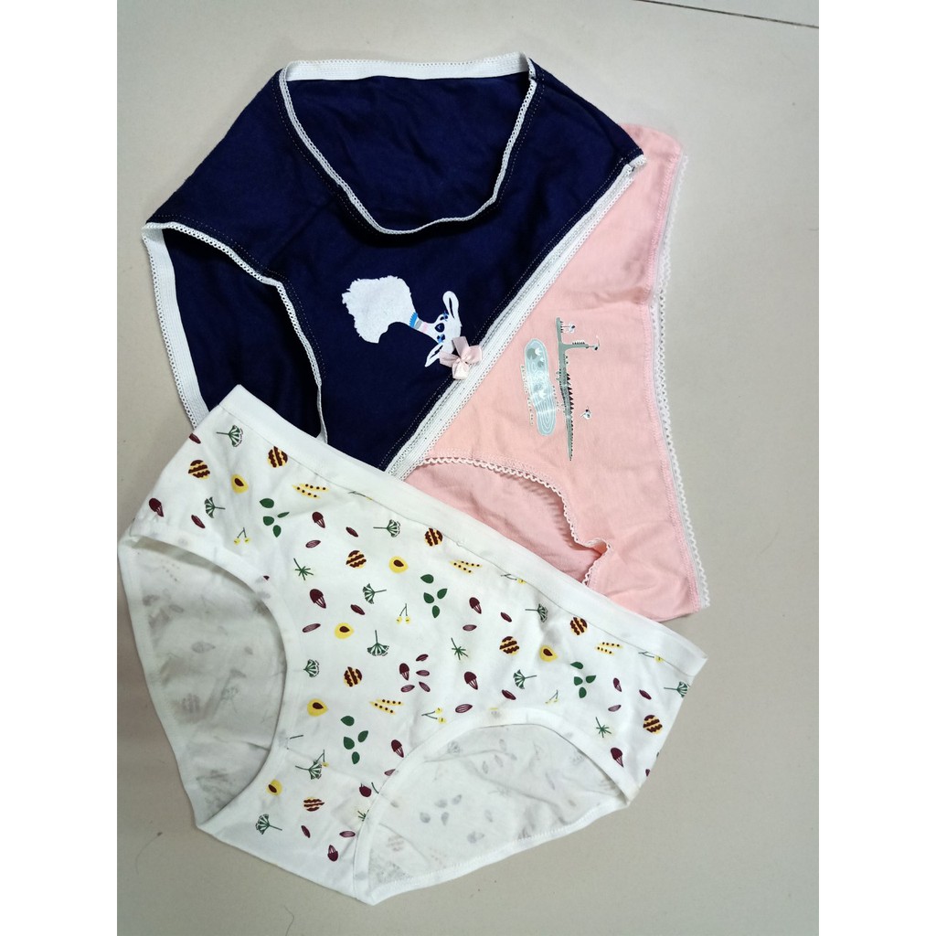 Quần lót nữ cotton thấm hút mồ hôi phối ren QL01 | BigBuy360 - bigbuy360.vn