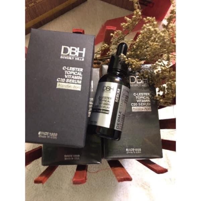 Tinh chất dưỡng trắng mờ thâm nám serum vitamin c C10 C20 DBH C-lester topical vitamin c10 c20