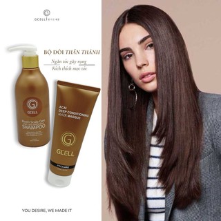 Dầu Gội xả ngăn rụng tóc phục hồi lõi tóc Gcell Chính Hãng Hàn Quốc