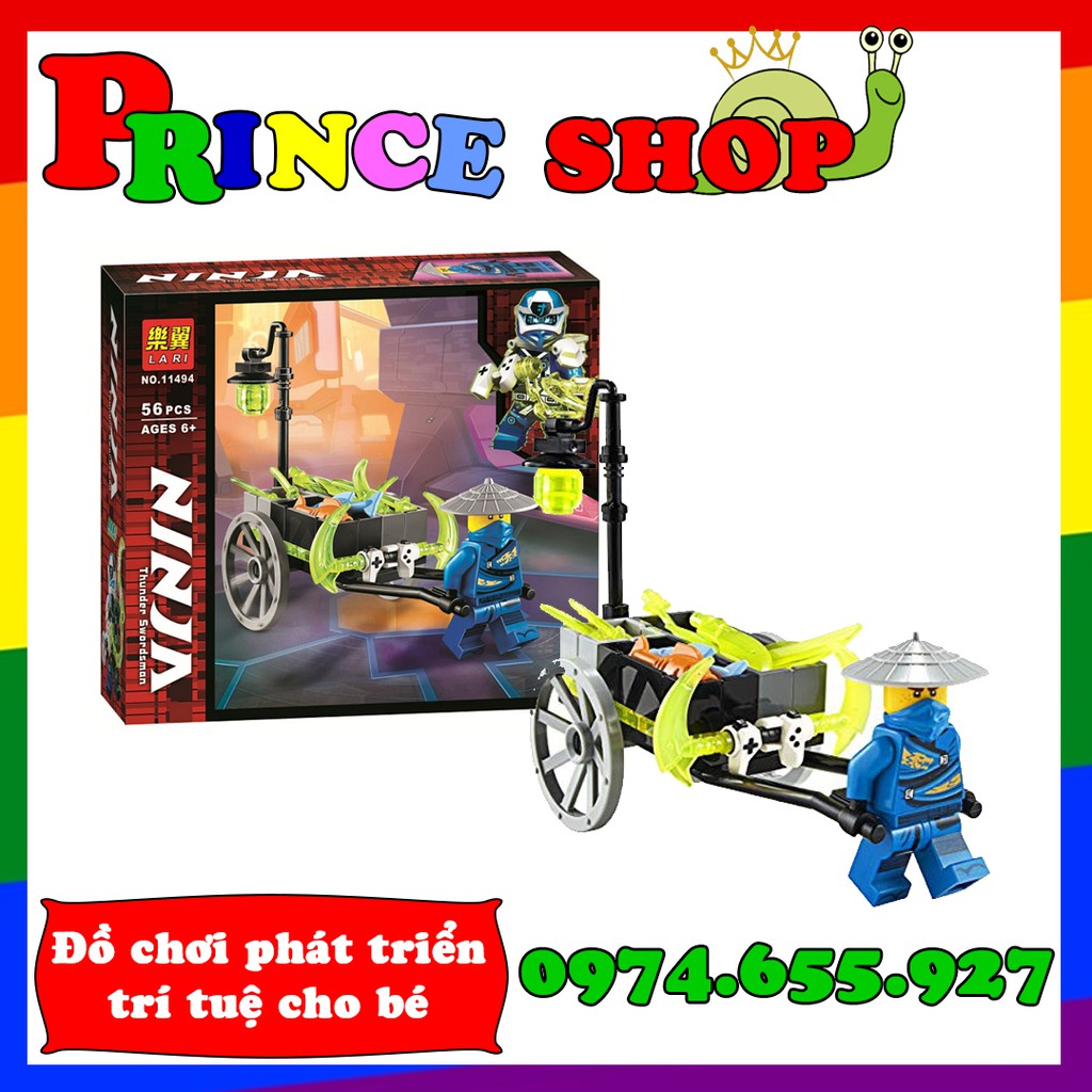 Bộ xếp hình ninjago ss12 - Xe kéo của Jay (Merchant Avatar Jay) - Lari 11494 (30537)