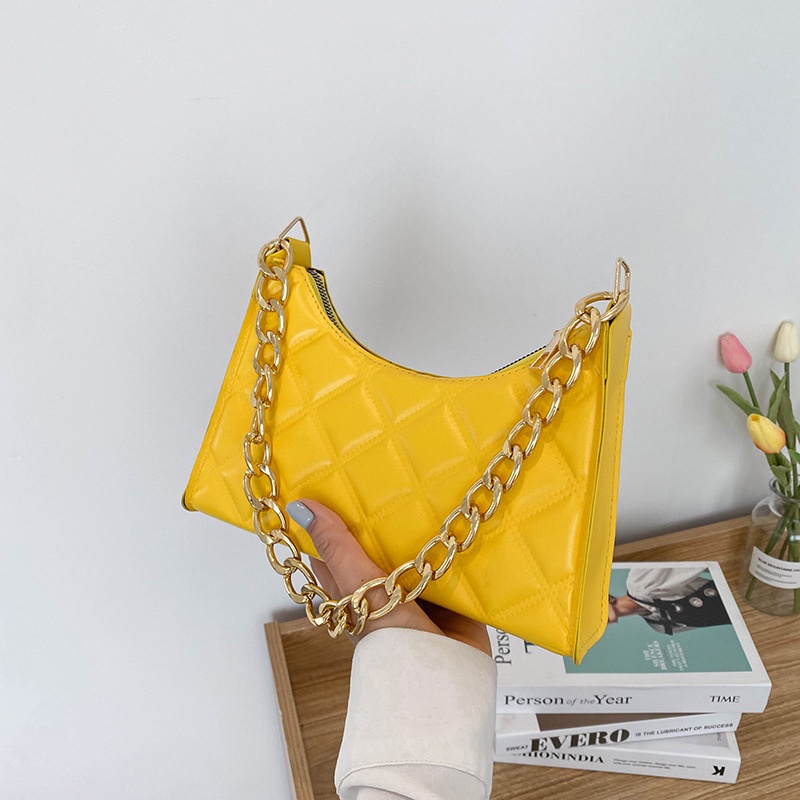 Túi đeo dưới cánh tay Da Pu Màu Kẹo Tương Phản Thời Trang Cho Nữ