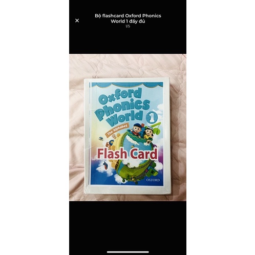 Thanh lý Bộ flashcard Oxford Phonics World 1 đầy đủ