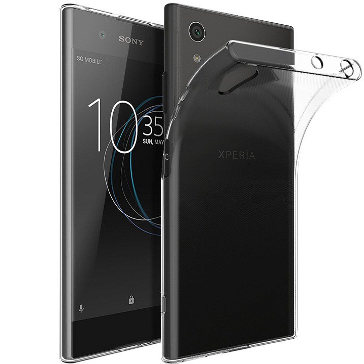 Ốp lưng silicon dẻo trong suốt mỏng 0.6mm cho Sony Xperia XA1 Plus hiệu Ultra Thin - Hàng chính hãng