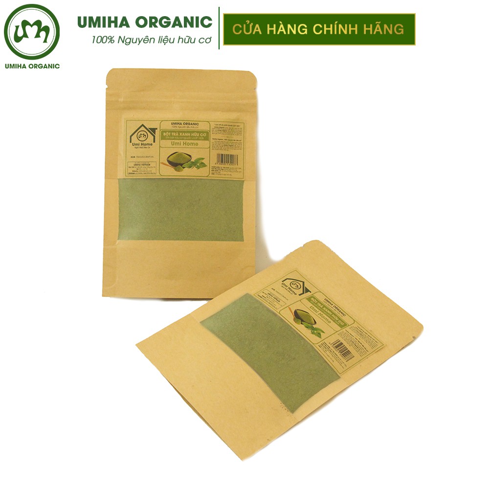 [Mã FMCGMALL -8% đơn 250K] Bột Trà Xanh đắp mặt nạ hữu cơ UMIHA nguyên chất 40G | Green Tea Powder 100% Organic | BigBuy360 - bigbuy360.vn