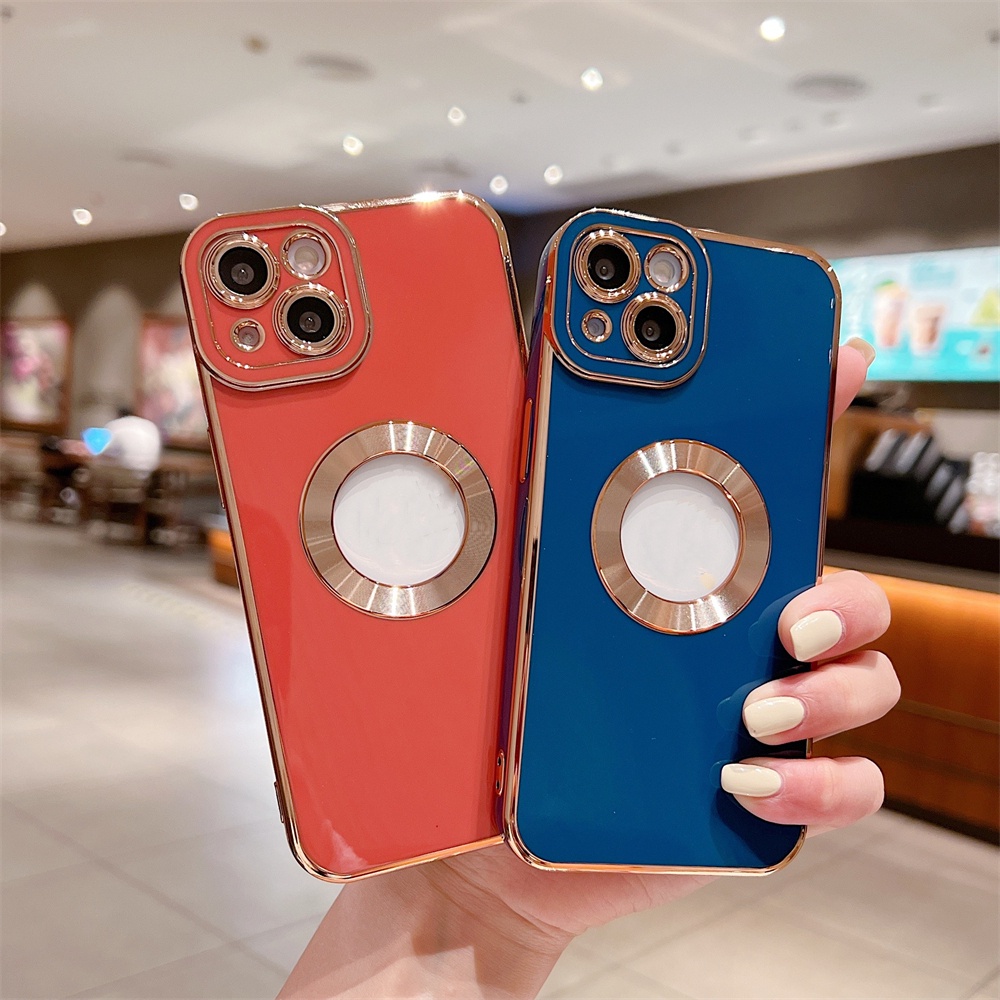 Sang Trọng Ốp Điện Thoại Mạ Điện Chống Sốc Cho IPhone 11 Pro Max 12 Pro Max x xs xr xsmax 7 plus 8 plus se2020 se2022 14 13