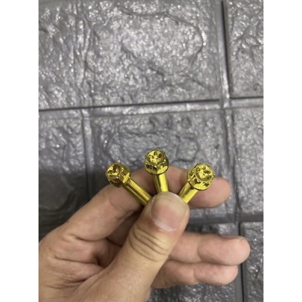 Ốc TITAN GR5 6li40 Đầu Salaya  Che Két Nước Vario/AB/Click/Sh/Lốc Máy Cùng Kích Thước...