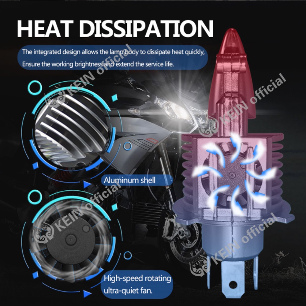 Đèn Pha LED H4 HS1 16000LM 6500K 100W 12V Ánh Sáng Cao / Thấp Cho Xe Hơi / Mô Tô