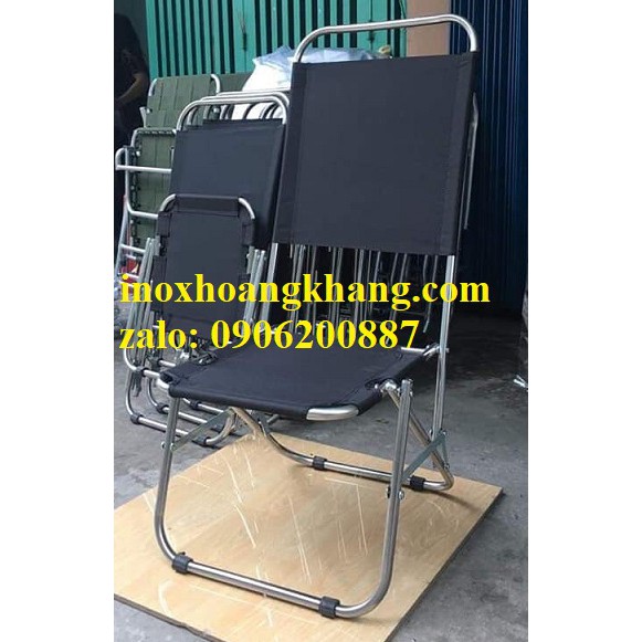 Ghế xếp trà chanh, ghế cafe vỉa hè, ghế xếp tựa lưng cao 86cm,ghế cafe vải bố cao cấp