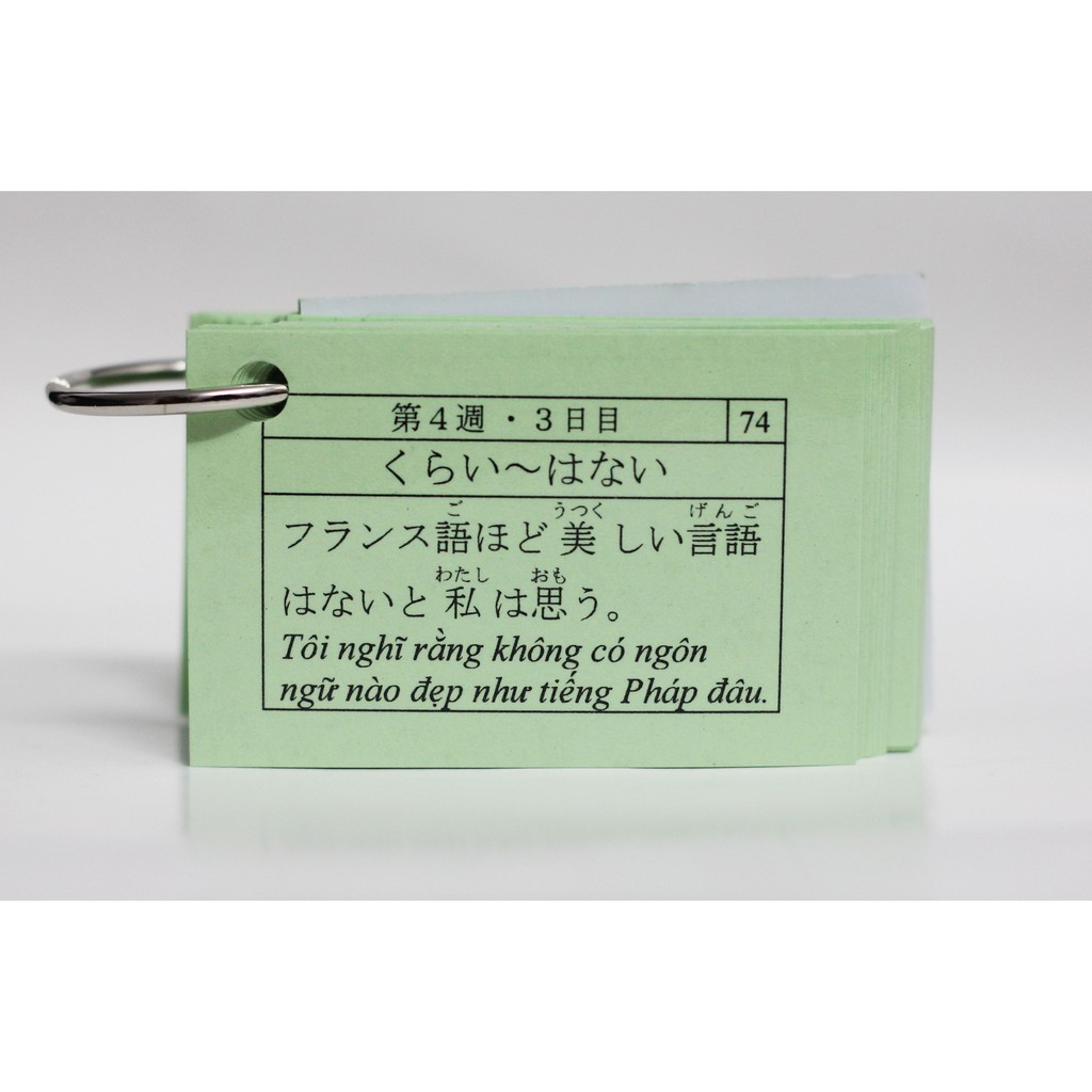Thẻ Học Ngữ Pháp Tiếng Nhật Trung Cấp N3 - Flashcards Bunpou Soumatome N3