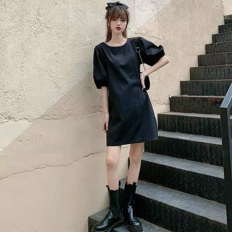 Váy bazic tay bồng KA63