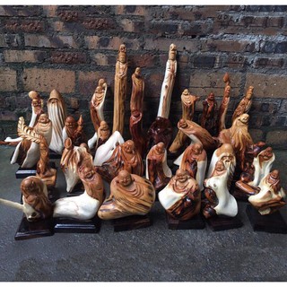 Tượng Gỗ Nhai Bách Đạt Ma , di lạc , quan âm, cụ thọ, thần tài 💖 Tượng Gỗ Phong Thủy Trang Trí Nhà Cửa