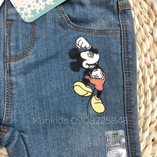Quần jean bé trai mickey xuất dư