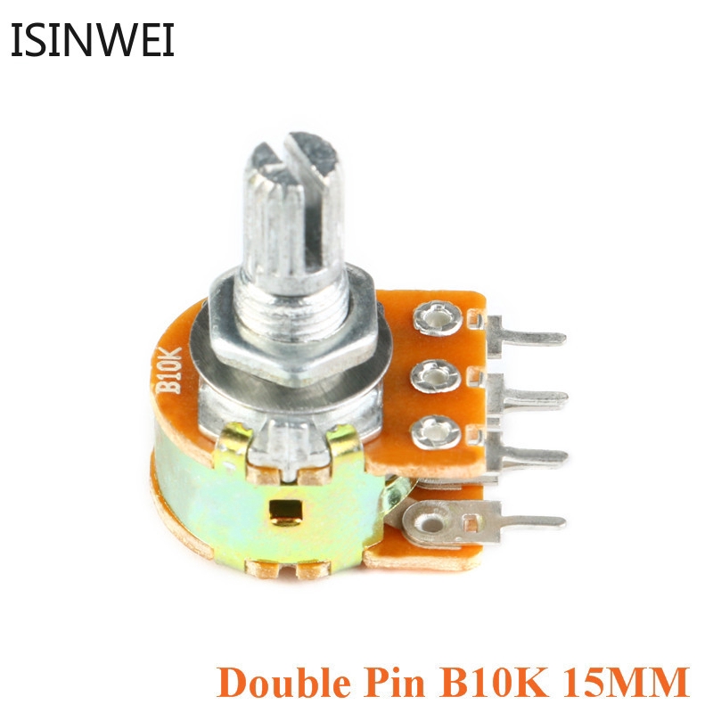 10 cái chiết áp Wh148 10k 20k 50k 100k 6pin 15mm chất lượng cao