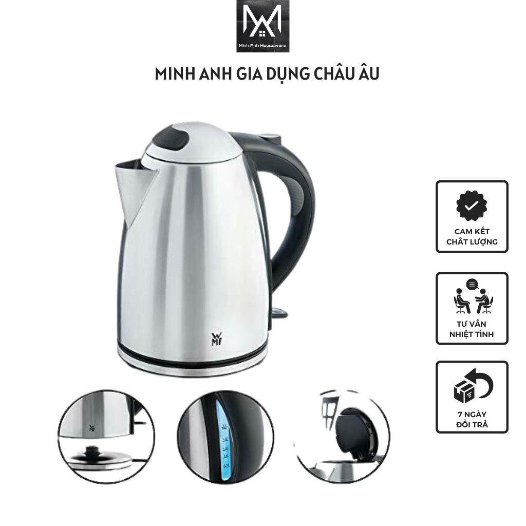 Ấm đun nước siêu tốc WMF Stelio 1,7L 2400W [Hàng nội địa Đức nhập khẩu]