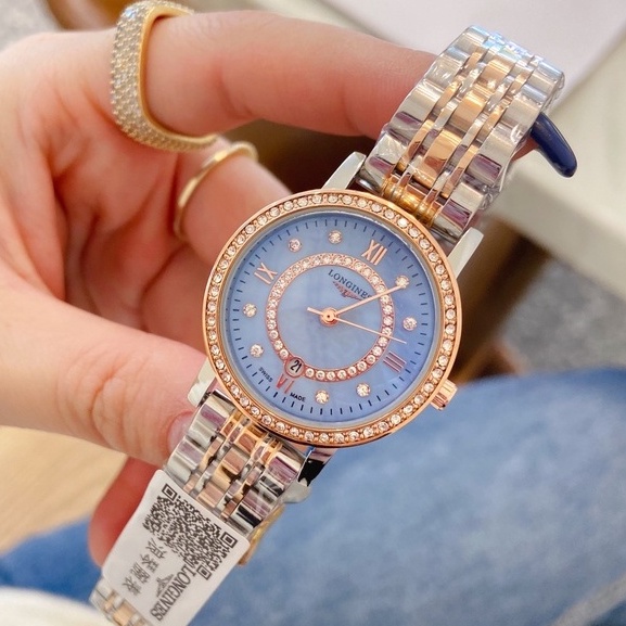 Bùng nổ Longines Longines Quartz Đồng hồ nữ Tính cách đơn giản! Phong trào: phong trào thạch anh nhập khẩu, thời gian di