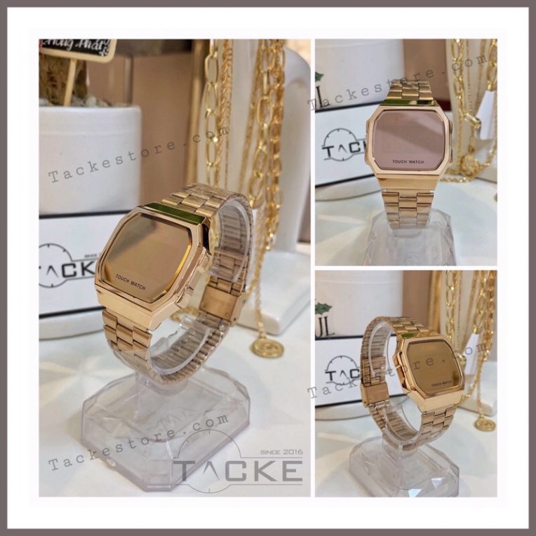 Đồng Hồ Nam casio điện tử Cảm Ứng Màn Hình tráng gương, led, Unisex, Touch Watch Chất Liệu Cao Cấp 3 màu