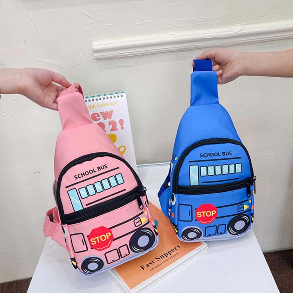 Túi Vải Canvas Đeo Chéo Hình Xe Hơi Dễ Thương Phong Cách Hàn Quốc Thời Trang Mùa Hè Cho Bé Trai / Gái