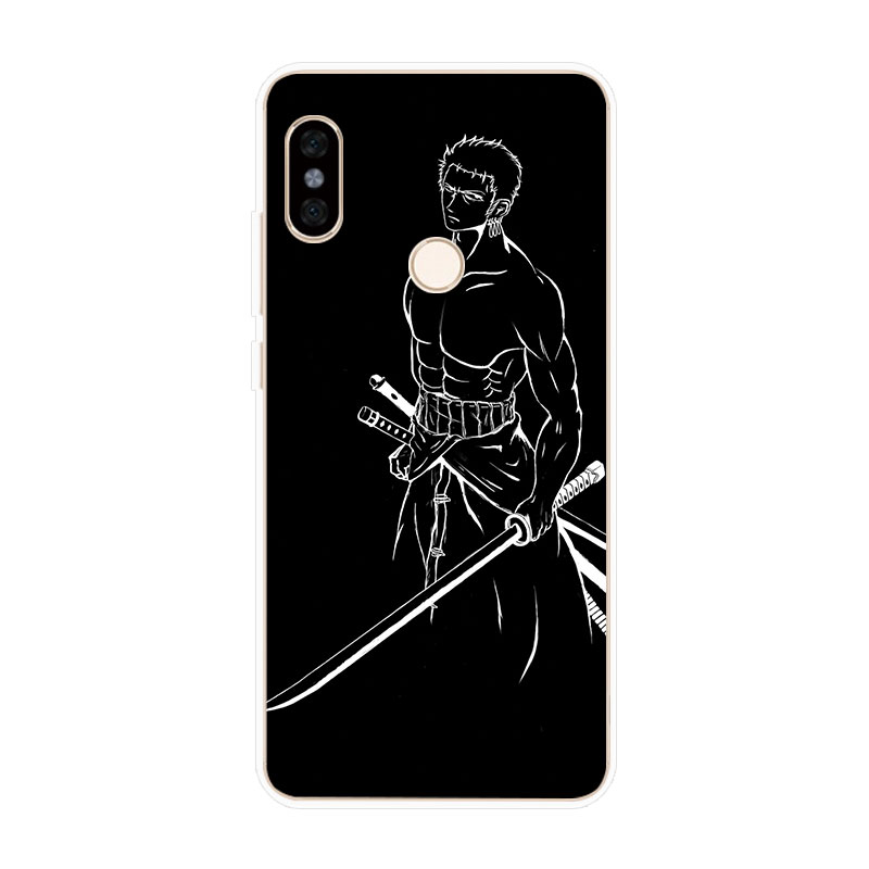 Ốp lưng TPU mềm Xiaomi Redmi Note 4 4X 5A Prime 5 6 Pro One Piece Black hoa văn