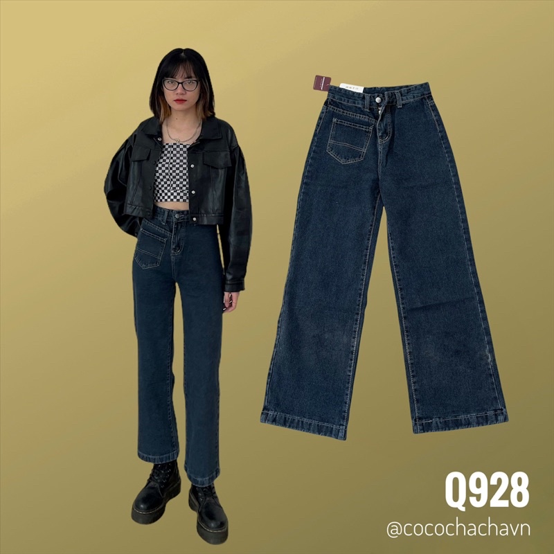 #Q928CS quần jeans ống rộng