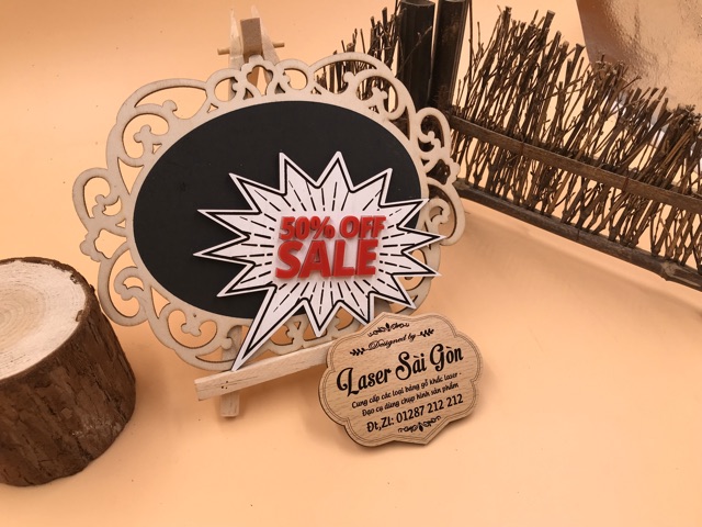 Bảng Gỗ Tên Shop - Đạo Cụ Chụp Ảnh - Checkin Sản Phẩm
