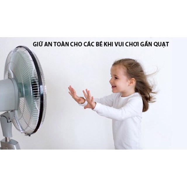 Lưới bọc lồng quạt an toàn cho bé yêu
