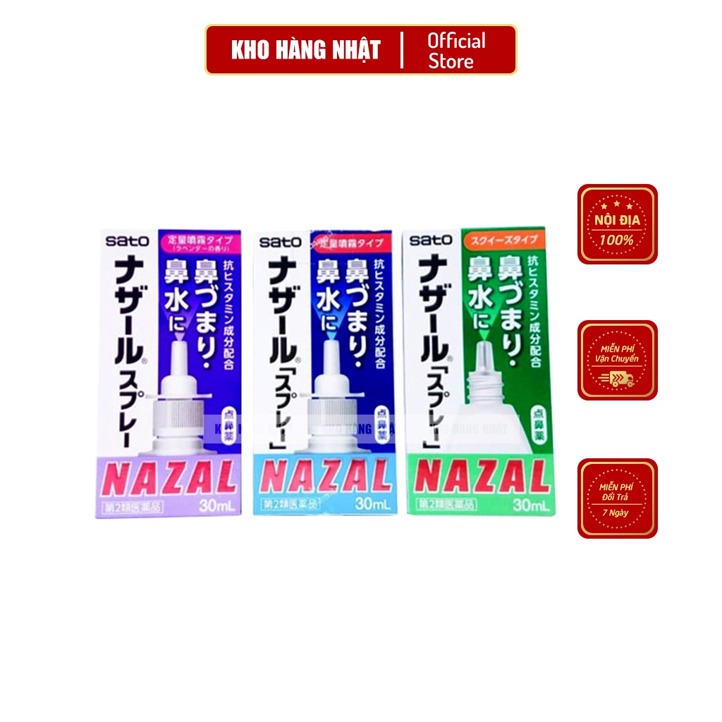 Xịt Mũi Nazal 30ml Nhật Bản