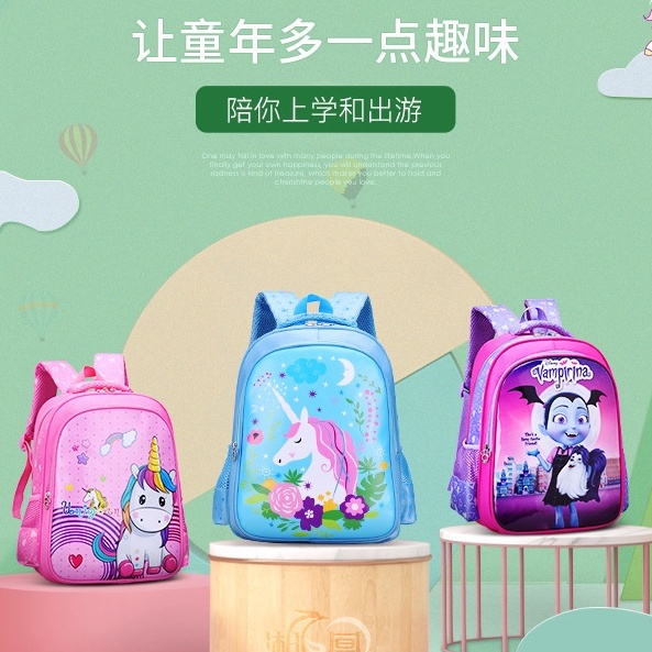 &lt;39 Mẫu&gt;Balo Cho Bé Trai Và Gái Tiểu Học Nhiều Mẫu Hoạt Hình 3D Siêu Nhẹ