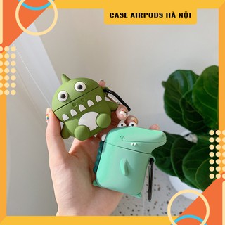 Case Airpods - Ốp Airpods 1 2 Cá Sấu & Khủng Long Xanh Sừng