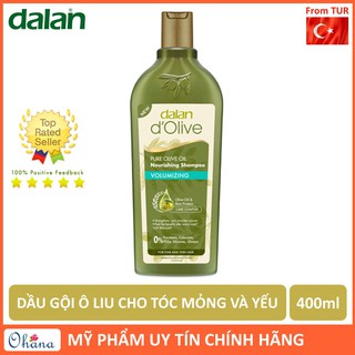 Dầu Gội Ô Liu Cho Tóc Mỏng Và Yếu Dalan D'Olive Olive Oil Volumizing Shampoo 400ml