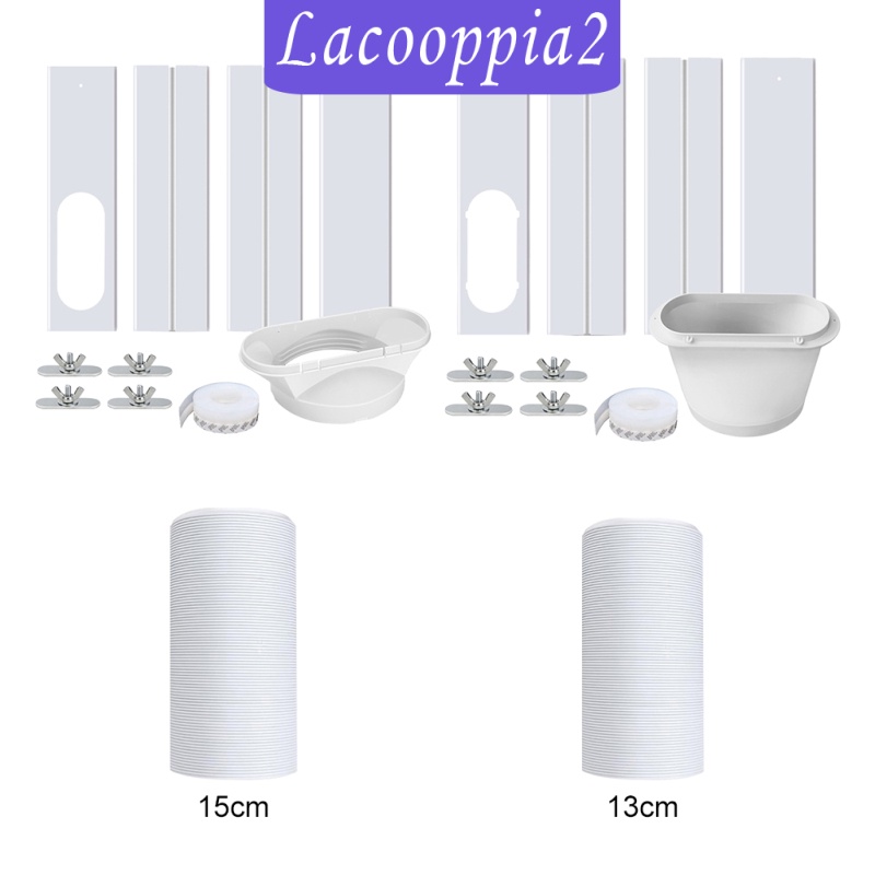 [LACOOPPIA2] Portable Air Conditioner Window Kit with Coupler Adjustable Window Seal for AC Unit