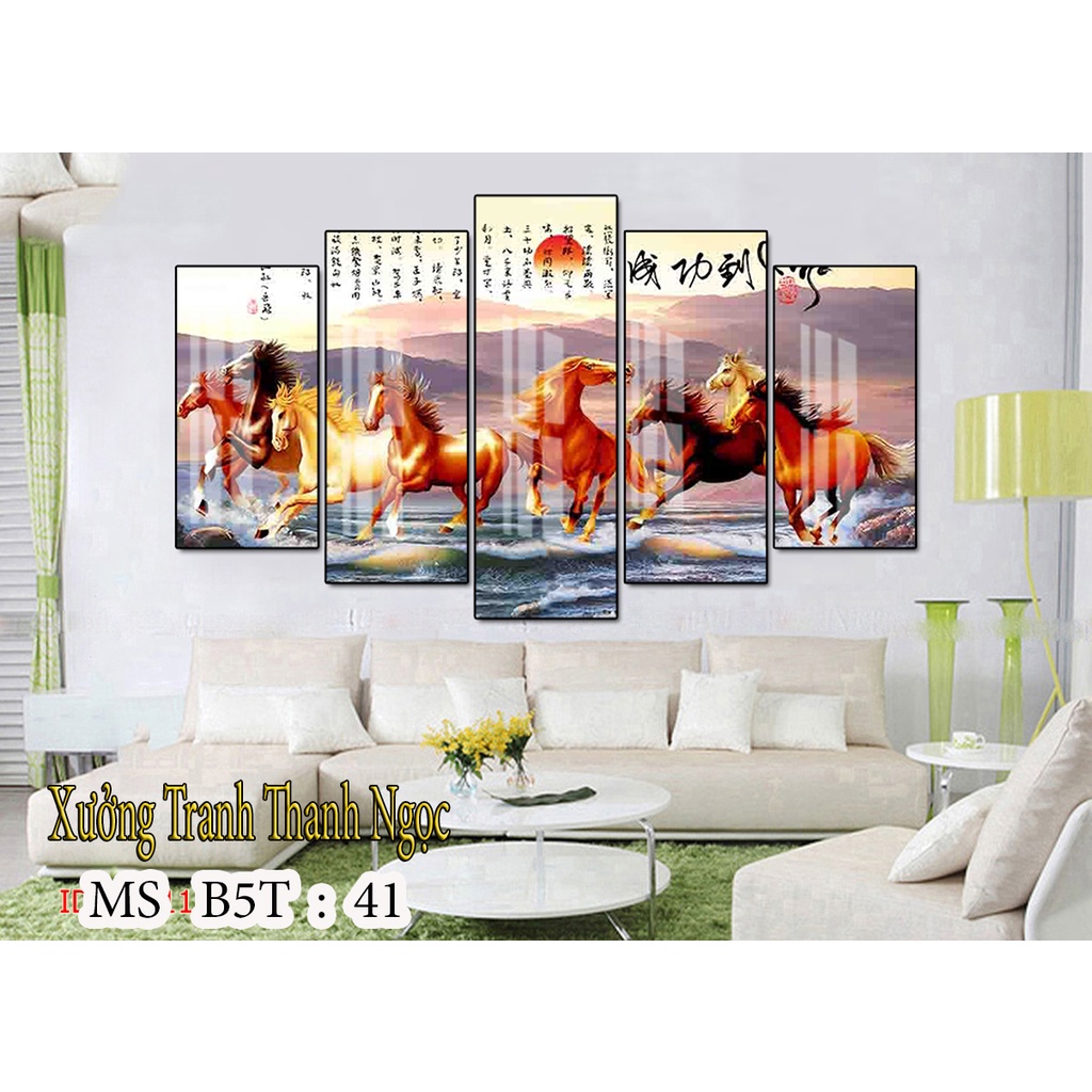 Set 5 tranh tráng gương 💥MẪU HOT NĂM NAY💥 tranh treo phòng khách thiết kế được ưa chuộng nhất | BigBuy360 - bigbuy360.vn