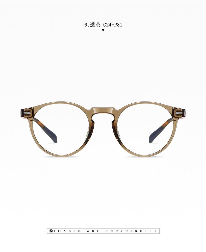 Mắt Kính Gọng Tròn Chống Bức Xạ Phong Cách Cổ Điển Dành Cho Nữ