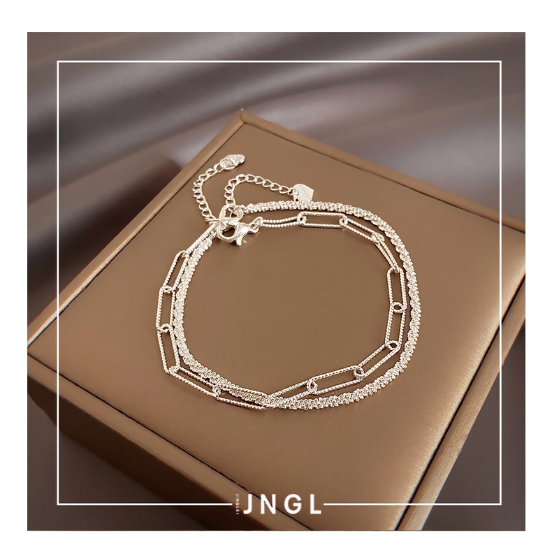 Vòng Tay Bạc Đơn Giản Thời Trang Cho Nữ