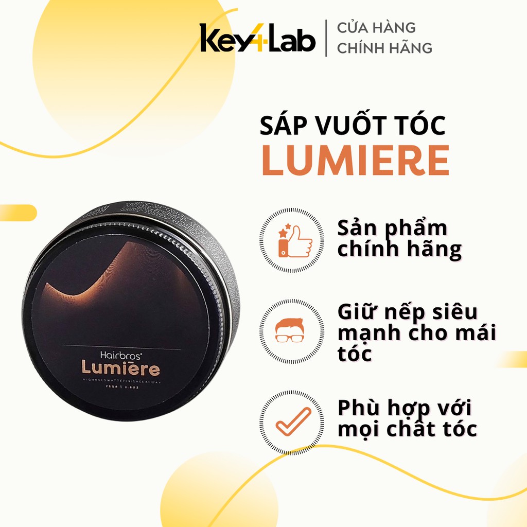 SÁP VUỐT TÓC LUMIERE | BẢN MỚI NHẤT V5 - 2021 | MÙI HƯƠNG CITRUS OCEAN KEY4