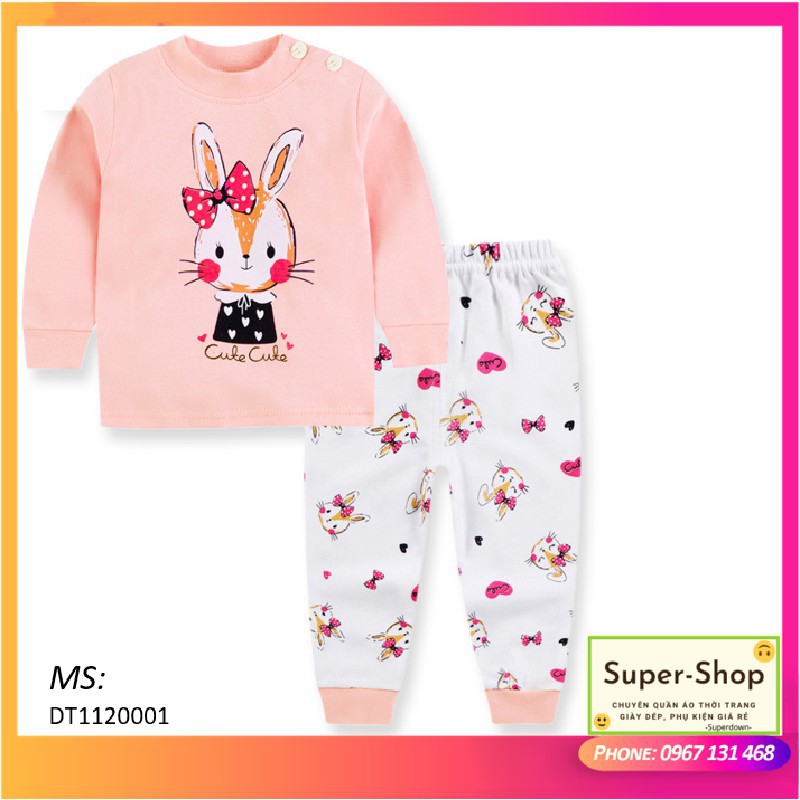 [XẢ HÀNG] Bộ quần áo trẻ em Super-Shop - Hàn Quốc version. Chất cotton siêu đẹp, siêu cute giá rẻ