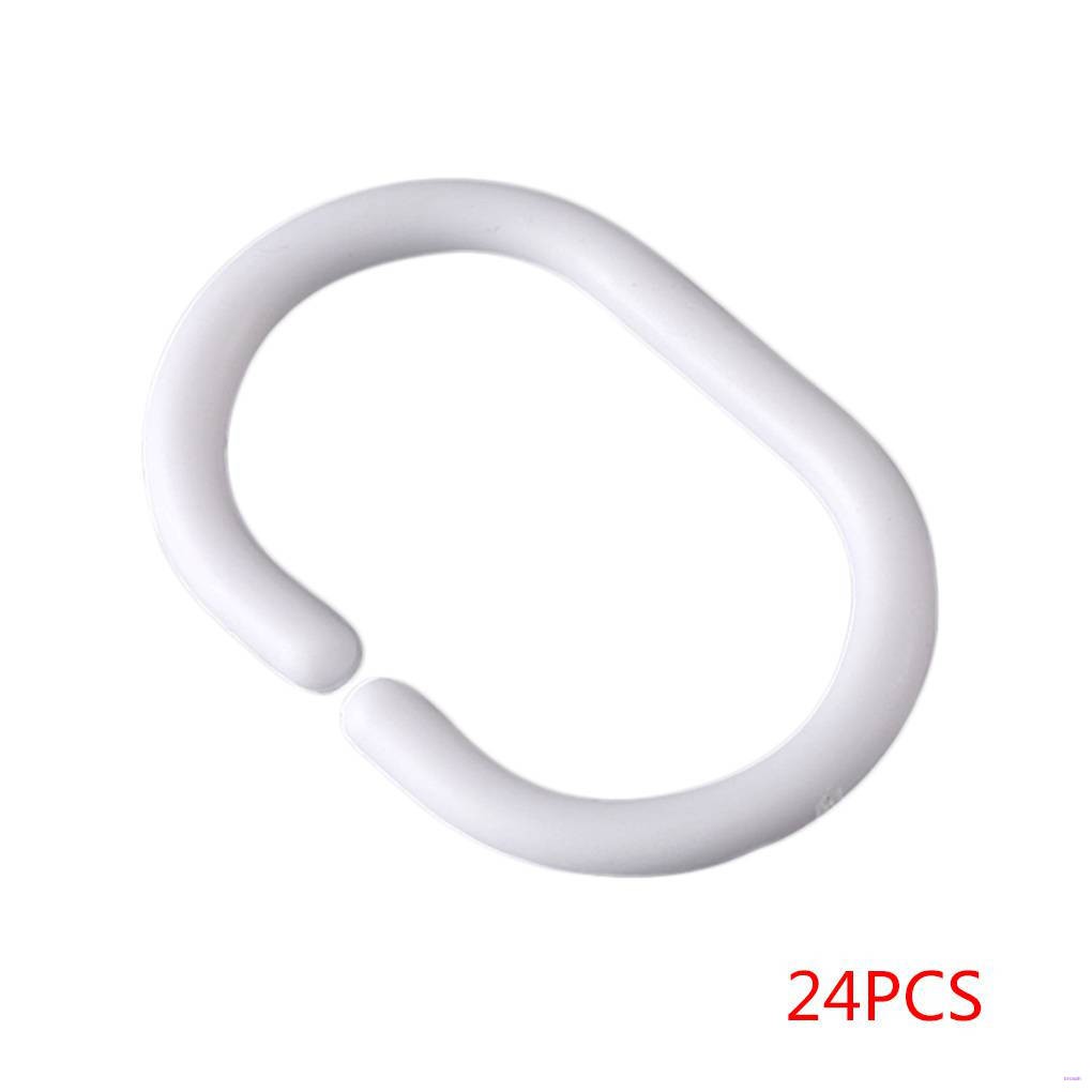 Set 24 Móc Treo Rèm Phòng Tắm Hình Chữ C