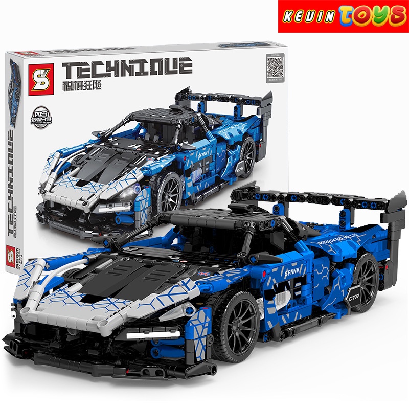 Đồ Chơi Lắp Ráp Xếp Hình Xe Điều Khiển Từ Xa RC Siêu Xe Thể Thao McLaren Senna SY No.SY8614 Với 1404 Mảnh Ghép