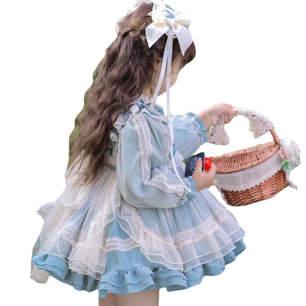 Đầm Công Chúa Lolita Thời Trang Mùa Thu Cho Bé Gái