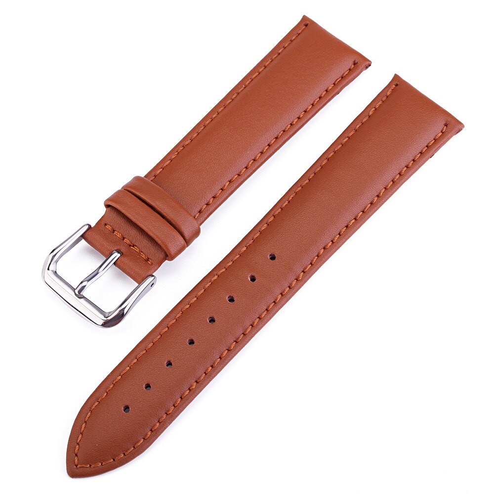 Dây đeo đồng hồ chất liệu da thật 12mm - 24mm