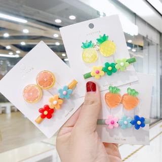 Set 2 kẹp tóc hình hoa nhỏ màu kẹo dễ thương cho bé gái